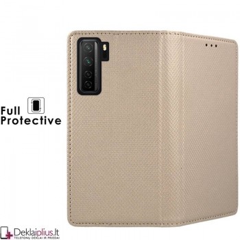 Telone smart magnet atverčiamas dėklas - auksinės spalvos (Huawei P40 Lite 5G) Telone smart magnet atverčiamas dėklas - auksinės spalvos (Huawei P40 Lite 5G)
